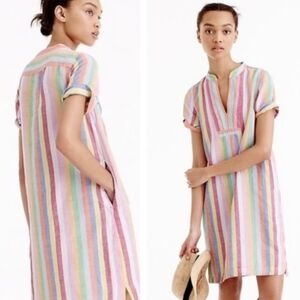 J. Crew Pastel Striped Top